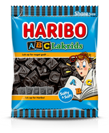 Haribo ABC-lakrids - sweet liquorice - Best before date may 2025