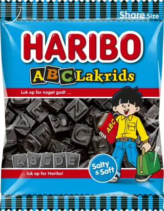 Haribo ABC-lakrids - sweet liquorice