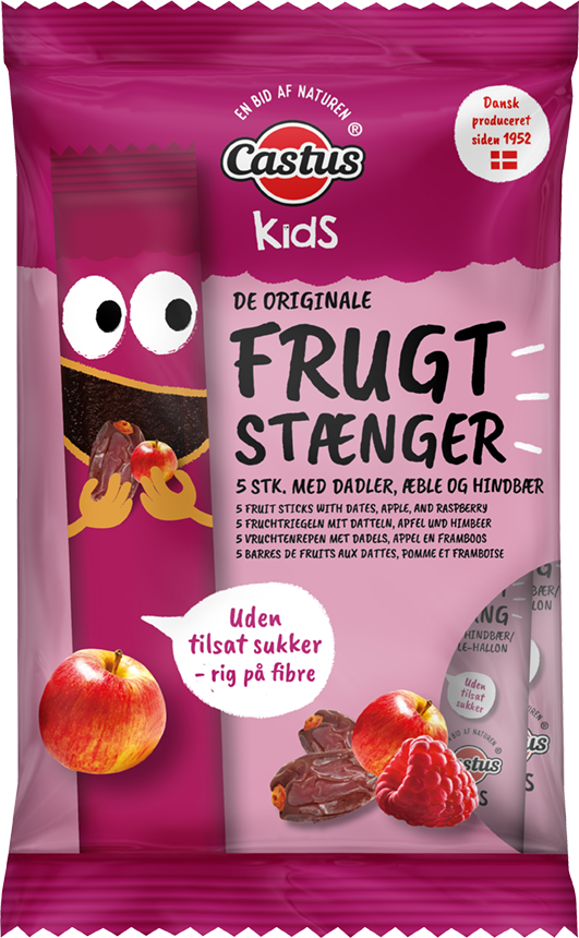Castus - Frugtstænger Æble / Hindbær - apple / raspberry