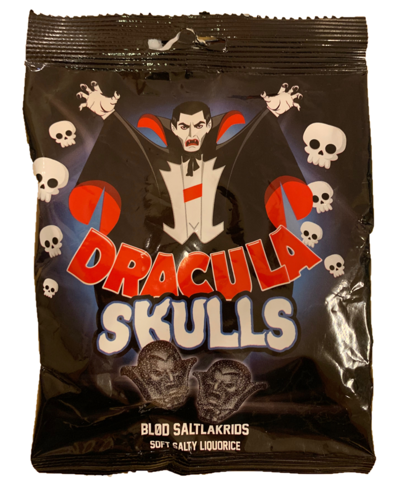 Dracula Skulls - soft salty liquorice - Best before date 4 October 2023