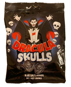 Dracula Skulls - soft salty liquorice - Best before date 4 October 2023