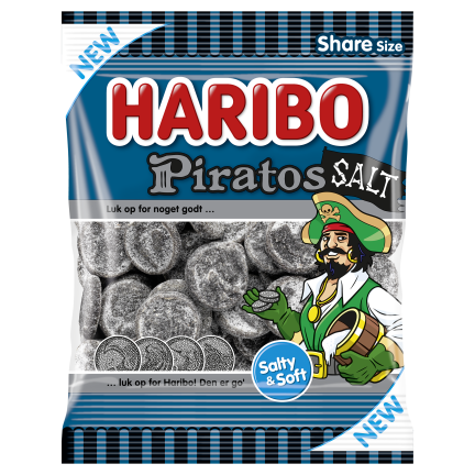 Haribo Piratos Salt - salty liquorice