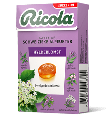 Ricola  - Pastiller m. hyldeblomstsmag sukkerfri