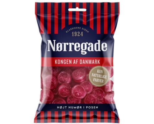 Nørregade - Røde Torsk - Nørregades "Røde Fisk" - hard boiled candy with strawberry and salmiac taste