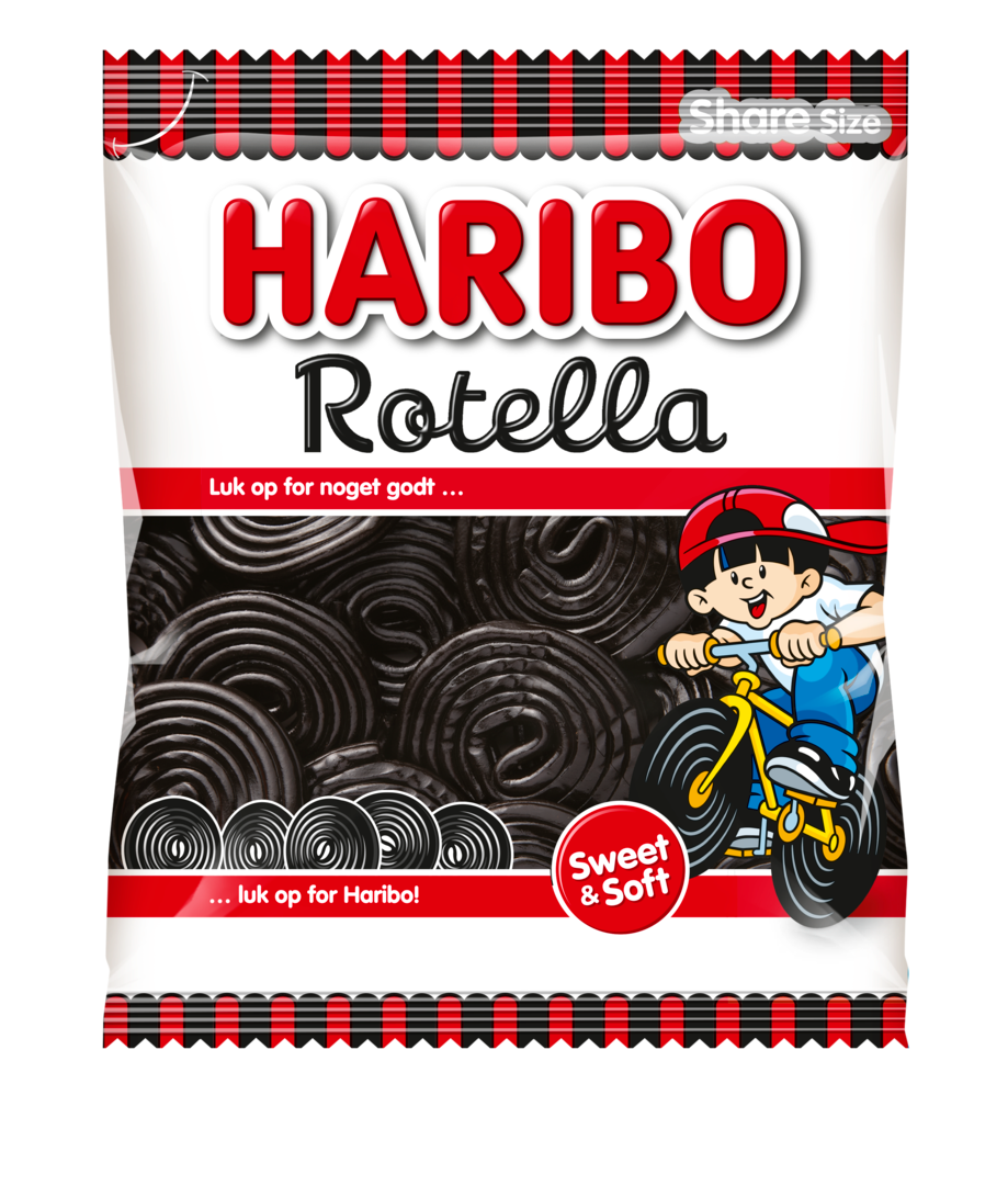 Haribo Rotella - Gramofonplader - sweet liquorice - Best before date March 2025