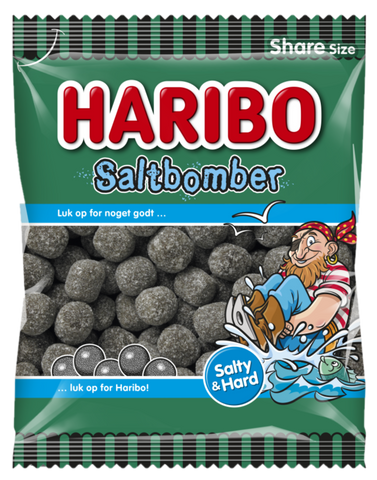 Saltbomber - salty liquorice covered with sugar