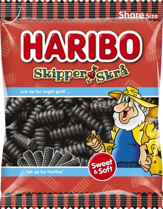 Haribo Skipper Skrå - sweet liquorice