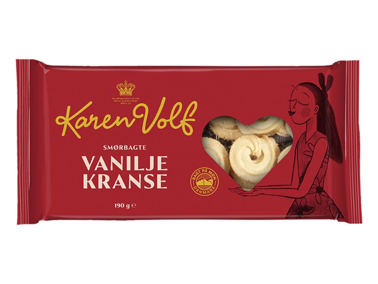 Karen Volf - Vaniljekranse Smørbagte - Danish cookies