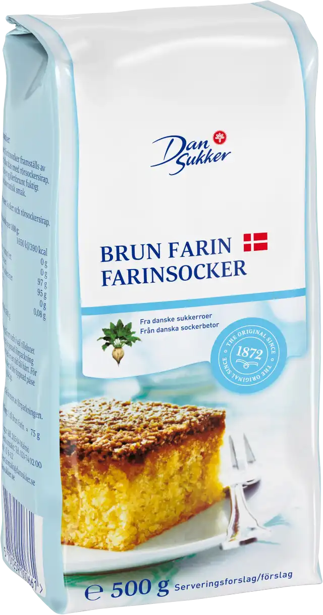 Dansukker - Brun Farin - for baking