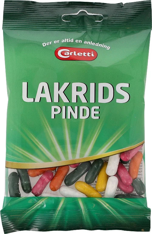Carletti - Lakridspinde 70g. - liquorce dragée