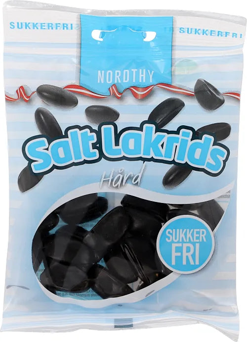 Nordthy Salt lakrids - sugarfree liquorice - Best before date 28th February 2025