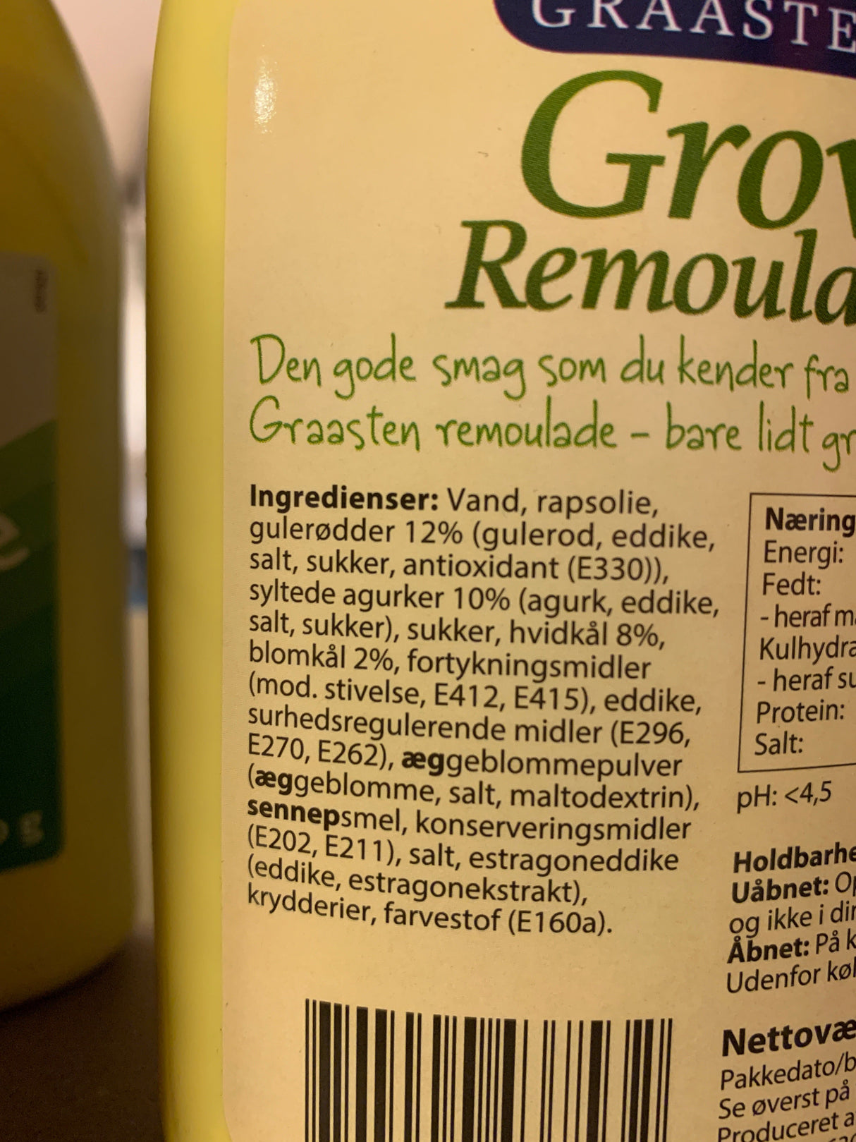 Graasten Remoulade GROV 375g - homemade-ish - Best before date 20th March 2025