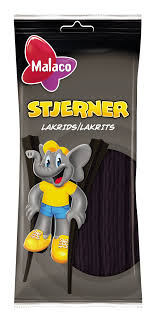 Malaco - Stjerner Lakrids -  sweet liqoruice