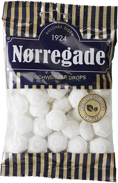 Nørregade - Schweizer Drops - peppermint / chocolate Best before date 31st January 2026