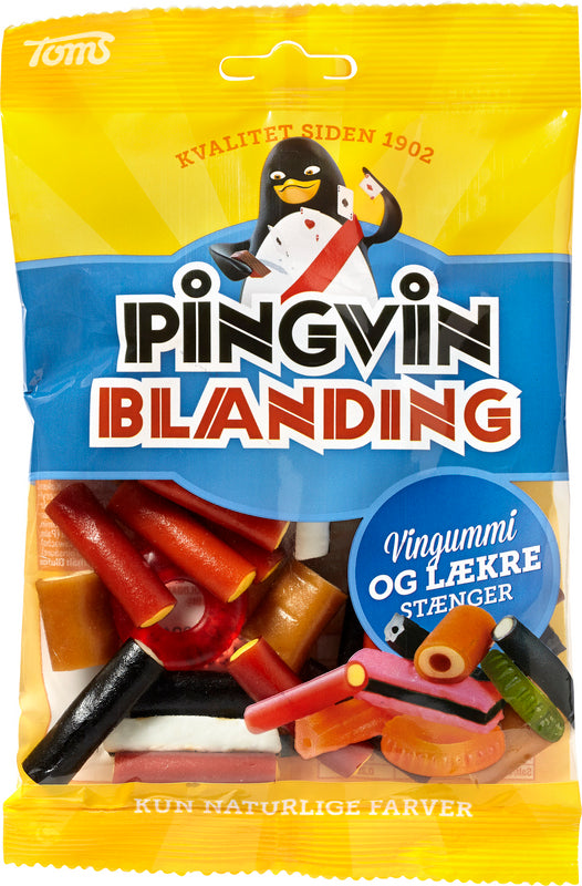 Toms - Pingvin Blanding - liquorice, winegum mix