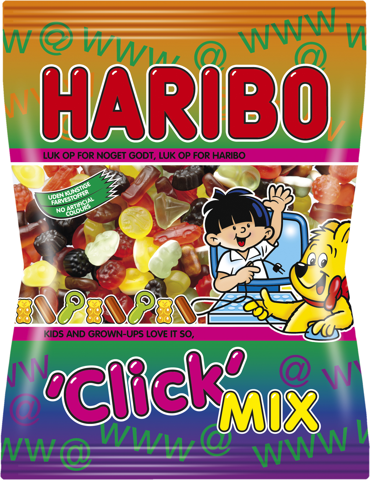 Haribo Click Mix - winegum / liquorice mix
