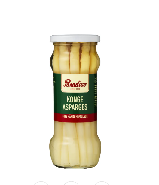Hvide asparges på glas / White asparagus in a glass
