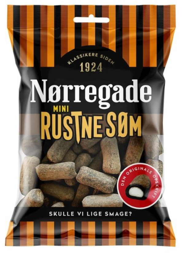 Nørregade - Rustne Søm - Liquorice Candy - lots of Liquorice powder.