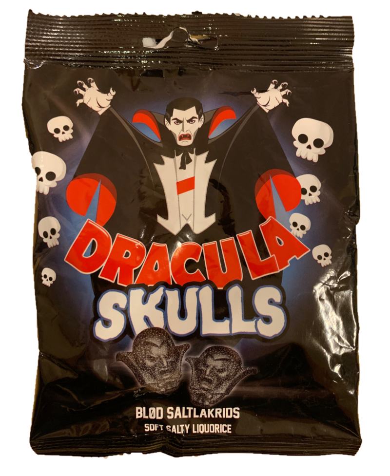 Dracula Skulls - soft salty liquorice