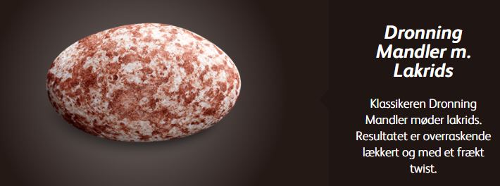 Toms - Dronning Mandler Lakrids - almonds, liquorice