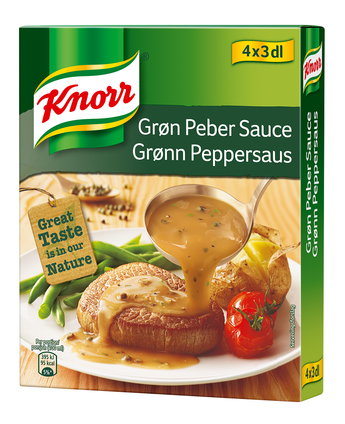 Knorr Grøn Peber Sauce 3pk