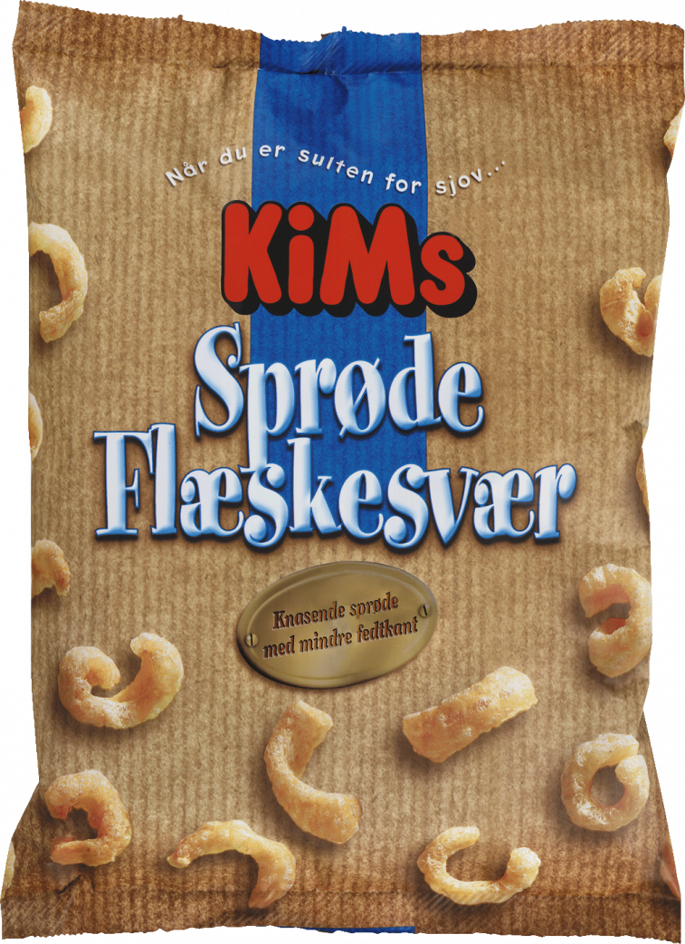 Kims Sprøde Flæskesvær 95g Best before date 18th November 2025