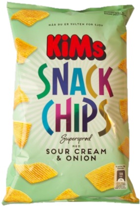 Kims Snack Chips Sour Cream & Onion