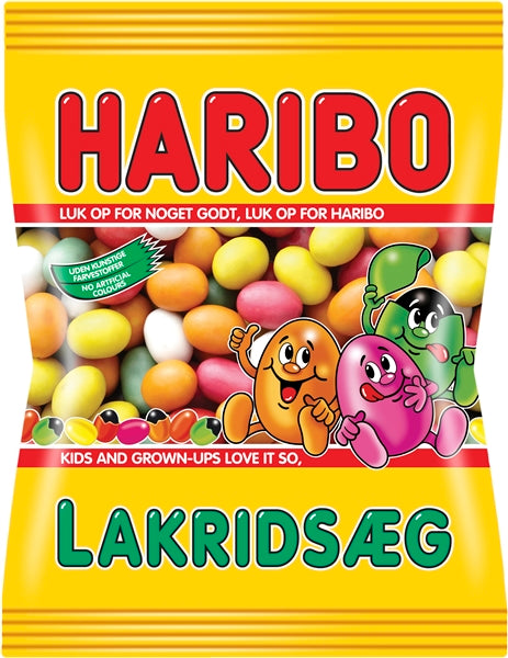 Haribo Lakridsæg - sweet liquorice covered in sugar