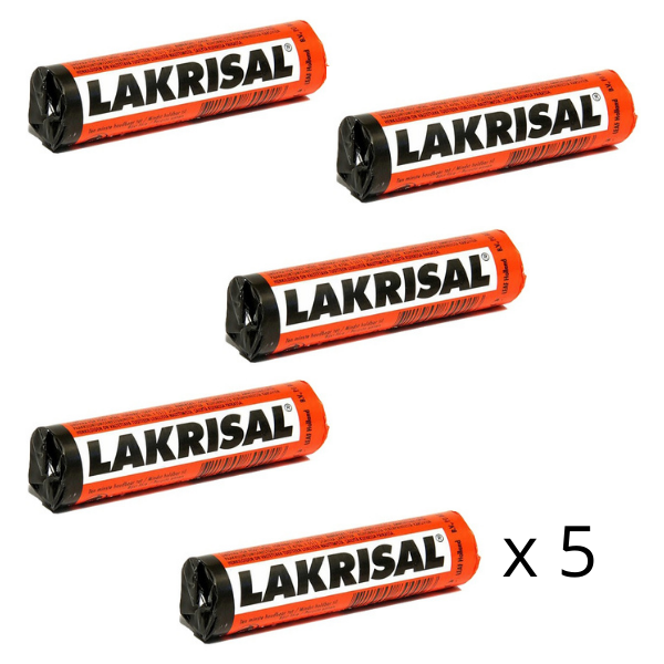 Lakrisal - lakrids og salmiak 5pk - salmiac liqurice pastil