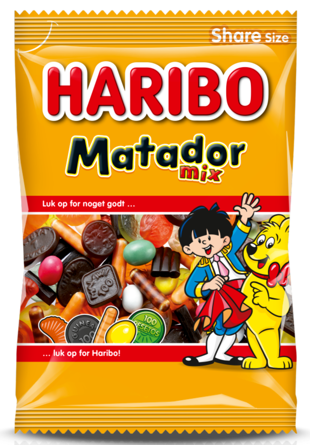 Haribo Matador Mix Big Bag - winegum / liquorice mix no. 1 in Denmark