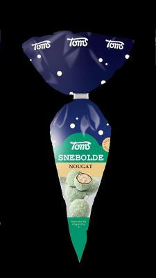 Toms - Snebolde spidspose nougat - marzipan/nougat/chocolate