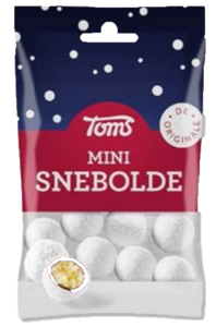 Mini Snebolde - marzipan/chocolate