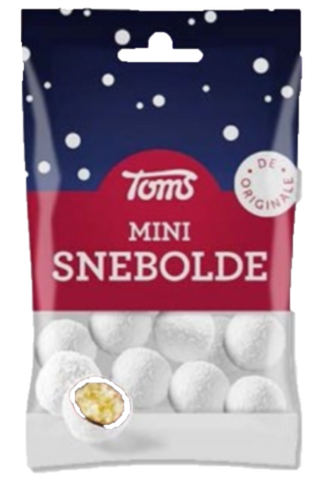 Mini Snebolde - marzipan/chocolate