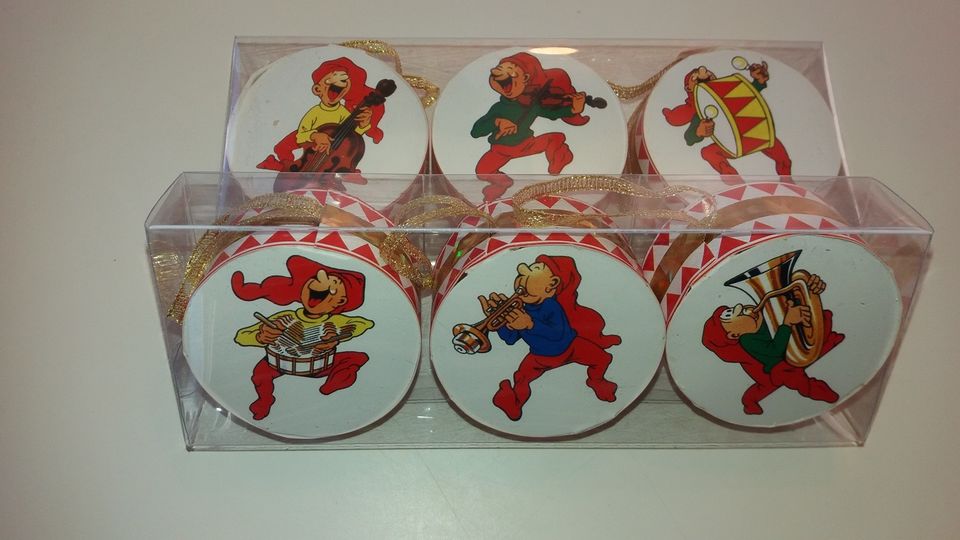 Christmas - Trommer med Bramming nisser, 3pcs - for your Christmas tree