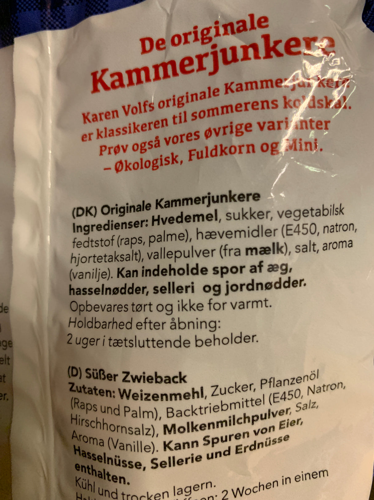 Karen Volf - Kammerjunkere - Karen Volf - for Koldskål - for Cold Dessert made of Buttermilk