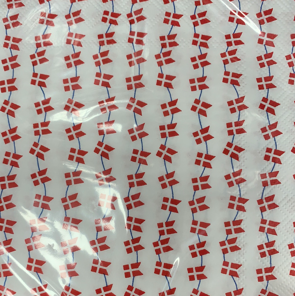 Dansk flag på servietter - flere varianter - napkins with Danish flags