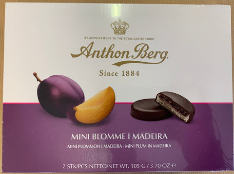 Anthon Berg Mini Blomme I Madeira - mini marzipan / chocolate / plum